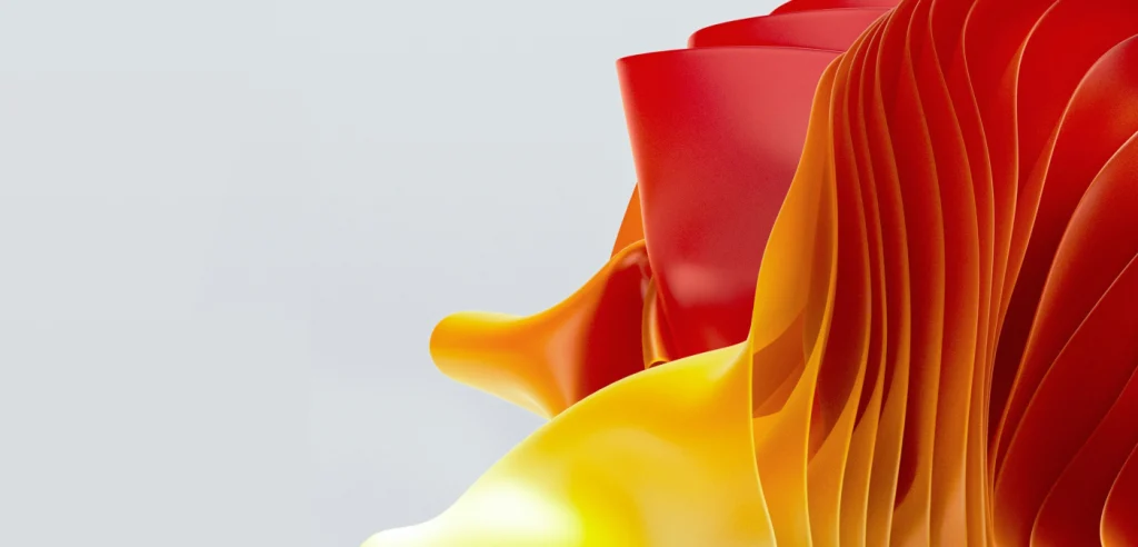 Abstract glowing shape to represent services page in woking, surrey