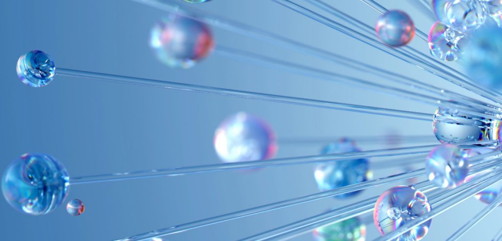 Blue abstract lines representing data breach response and ico support for data protection services in the uk.