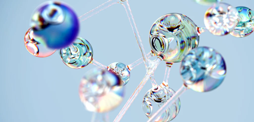 Colourful blue circles representing seo and privacy compliance for data protection services in woking.